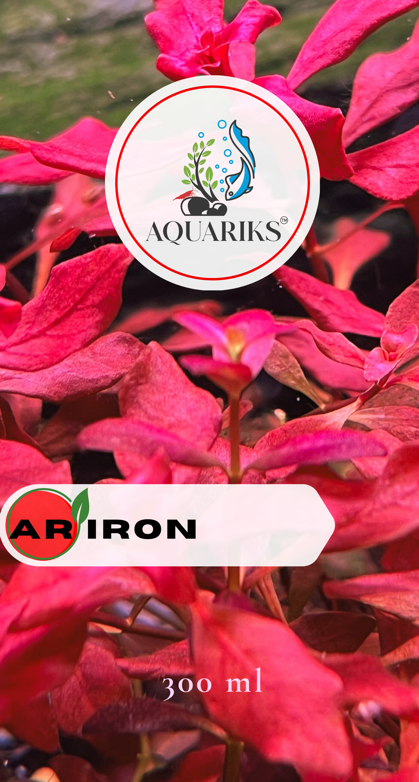AQUARIKS AR IRON PLANTED AQUARIUM FERTILIZER , 300ml