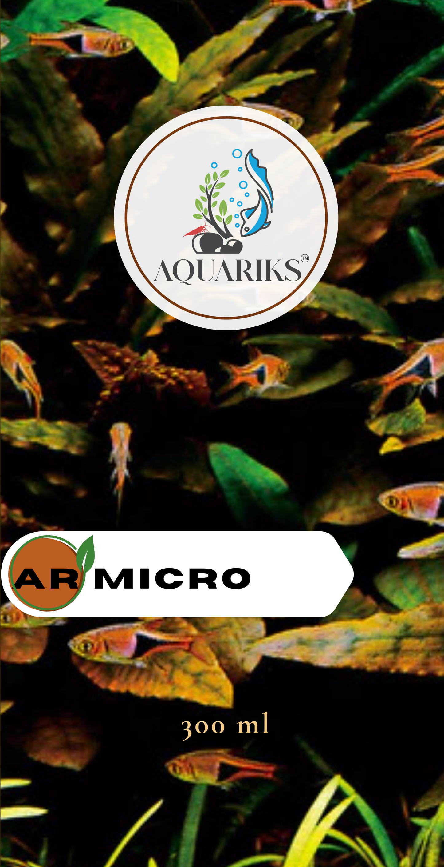 AQUARIKS AR MICRO PLANTED AQUARIUM FERTILIZER , 300ml