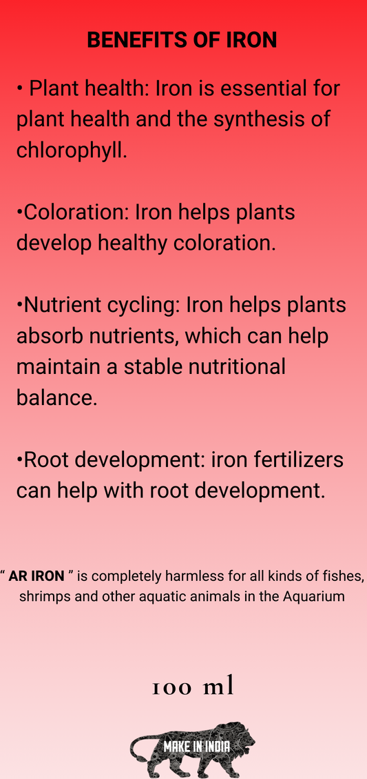 AQUARIKS AR IRON PLANTED AQUARIUM FERTILIZER , 100ml
