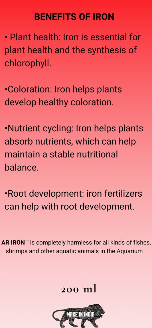 AQUARIKS AR IRON PLANTED AQUARIUM FERTILIZER , 200ml