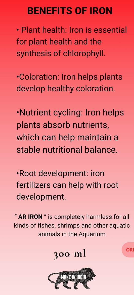 AQUARIKS AR IRON PLANTED AQUARIUM FERTILIZER , 300ml