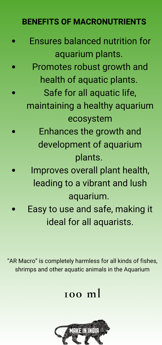 AQUARIKS AR MACRO PLANTED AQUARIUM FERTILIZER , 100ml