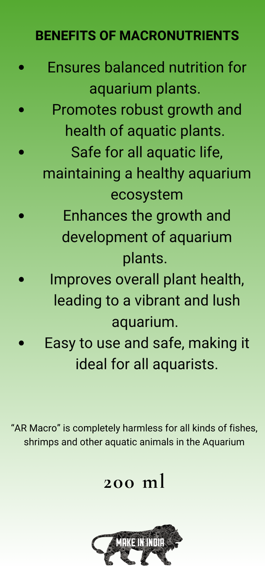 AQUARIKS AR MACRO PLANTED AQUARIUM FERTILIZER , 200ml