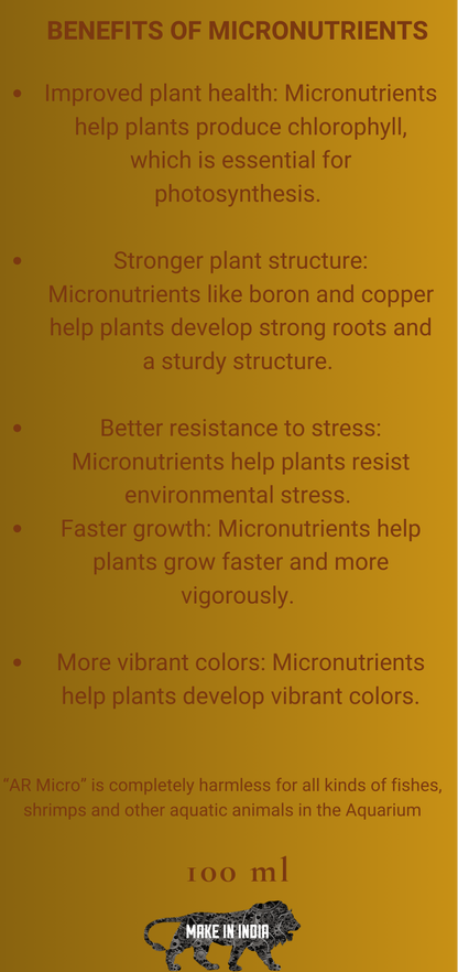 AQUARIKS AR MICRO PLANTED AQUARIUM FERTILIZER , 100ml