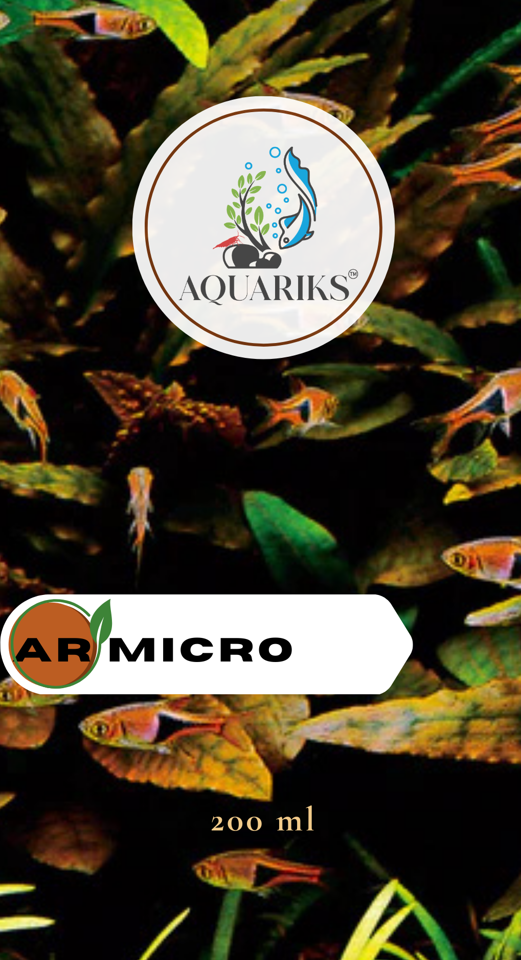 AQUARIKS AR MICRO PLANTED AQUARIUM FERTILIZER , 200ml