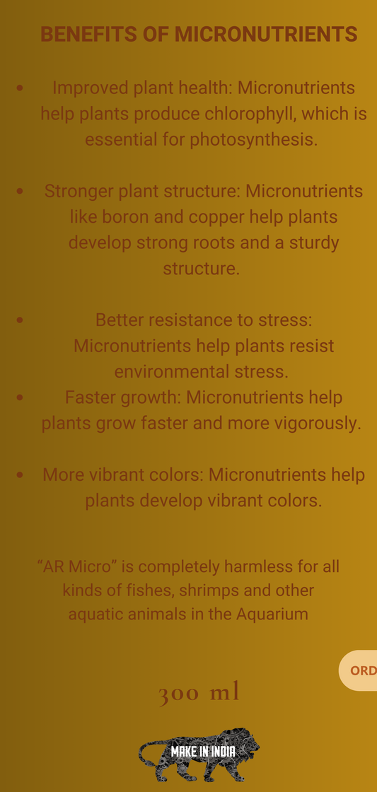 AQUARIKS AR MICRO PLANTED AQUARIUM FERTILIZER , 300ml